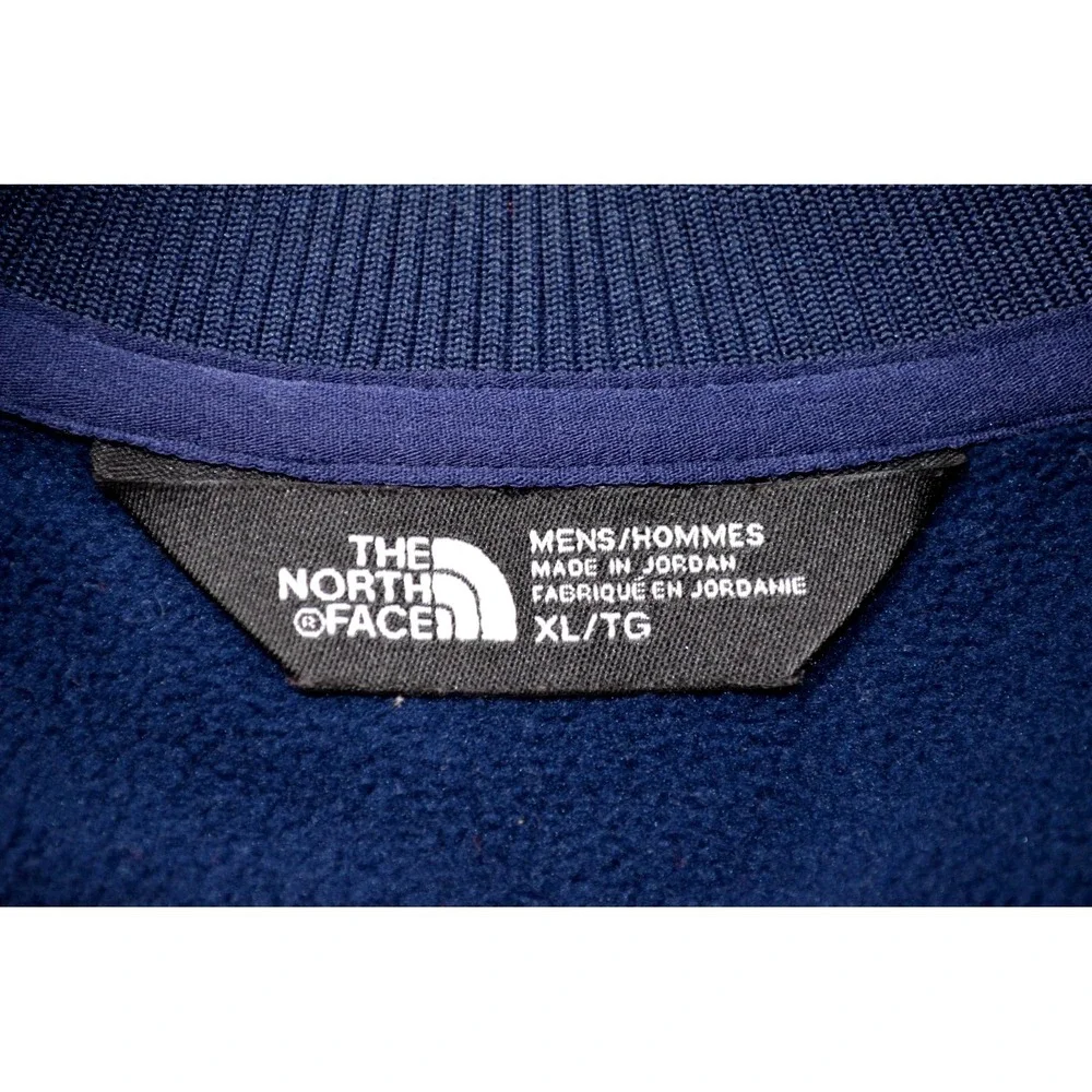 The North Face Full Zip Jacket Mens XL Black & Blue Polyester USA American Flag